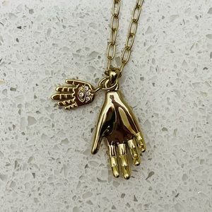Local Eclectic Hamsa Charm Necklace